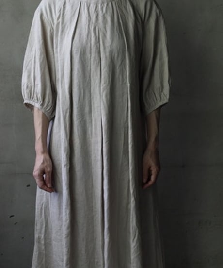 cavane キャヴァネ / Over Tuck Linen100 Dressワンピース / ca-25100