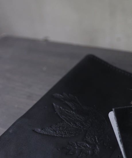 ALEKSANDR MANAMISアレクサンダーマナミ/ AM-T SOFFIETTO WALLET - BLACK革財布 /am-26015