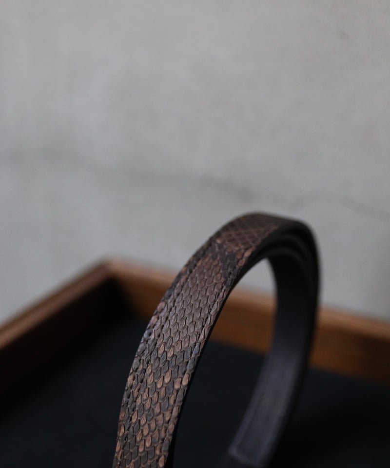 cavane キャヴァネ / #18Python Leather Beltベルト / ca-2