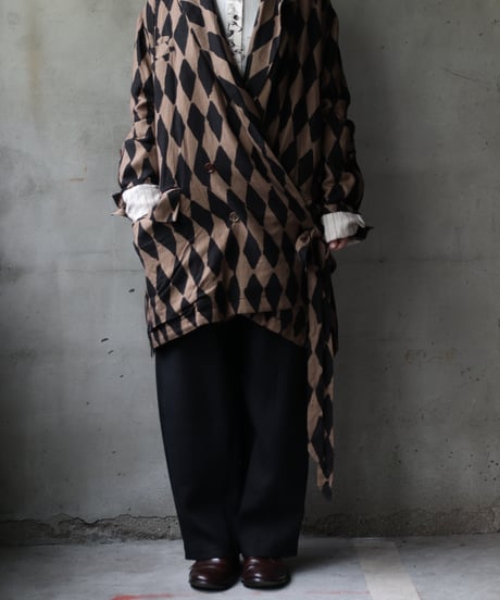 ALEKSANDR MANAMISアレクサンダーマナミ/ WRAP JACKET HARLEQUINジャケット / am-25002