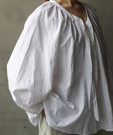 cavane キャヴァネ / Raglan puff-sleeve blouse Jacquardブラウス / ca-26021