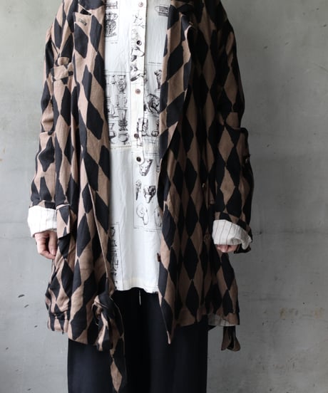 ALEKSANDR MANAMISアレクサンダーマナミ/ WRAP JACKET HARLEQUINジャケット / am-25002