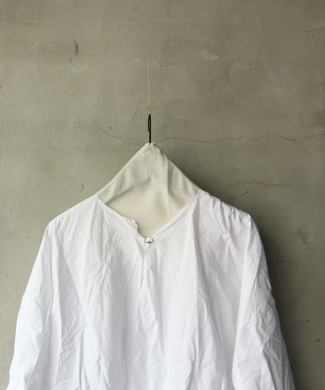 SCHA シャー/ Round Neck Open Front Volume Top" OE "-PAPER COTTON HEAVY- / Sc-23008 ( Art#1724)