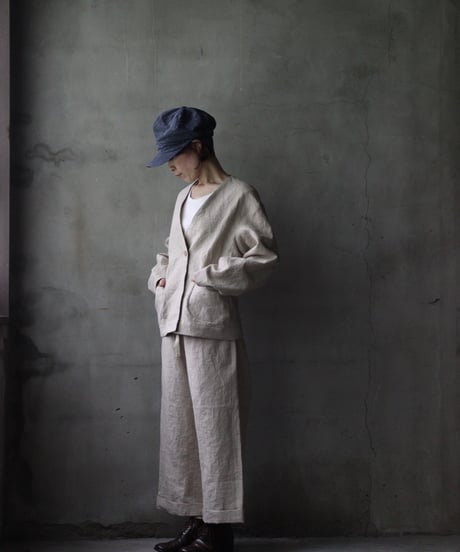 der antagonist デ アンタゴニスト / V Jacket Linen100ジャケット/ J50BLEC25