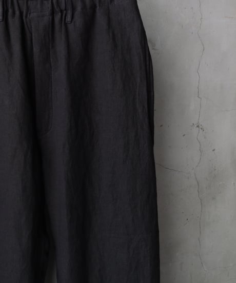 klauseクロイゼ / 天日干し綾Twill Linen Loose Fitting Tapered Wide 2 / kla-26032