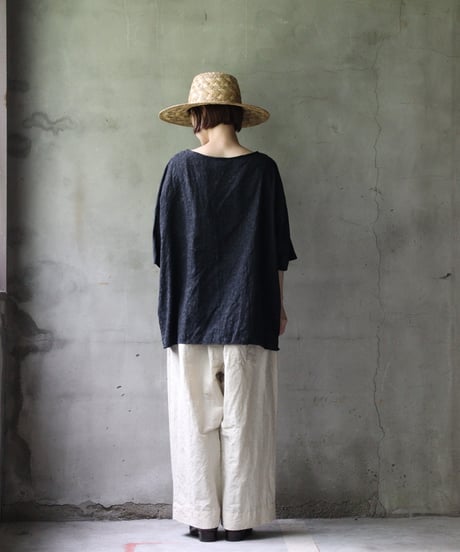 cavane キャヴァネ / Tunic half-sleeve Jacquardシャツ / ca-25079