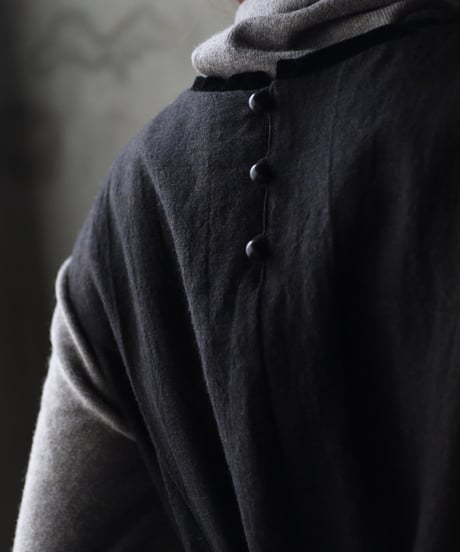 cavane キャヴァネ / Gathered dressⅡ wool & linen ワンピース / ca-25178