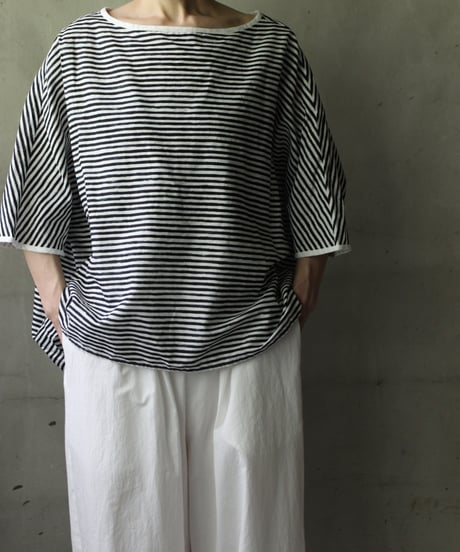 cavane キャヴァネ / Tunic half-sleeve Cotton/Linen100シャツ / ca-25080R