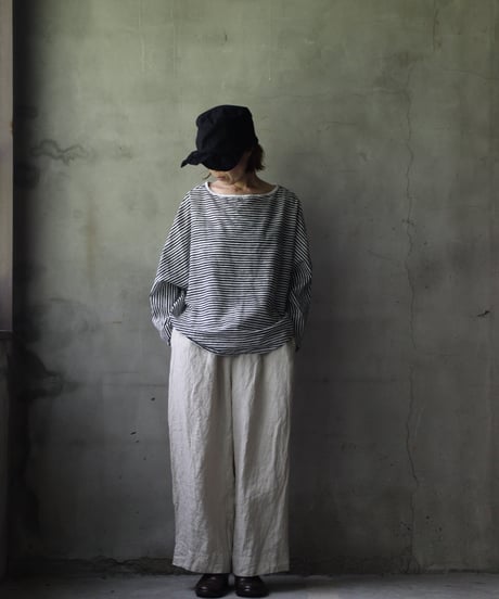 cavane キャヴァネ / Tunic long-sleeve Cotton/Linen100シャツ / ca-25121