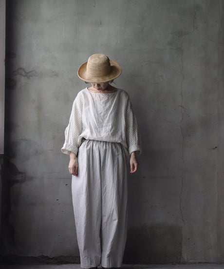 cavane キャヴァネ / Tunic long-sleeve Linen100シャツ / ca-26086