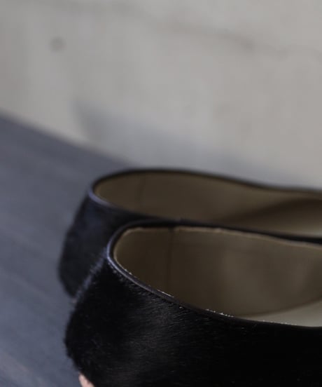 TATAROU with cavane limited shoes / Flat shoes with horse hair靴 / Tat-25001
