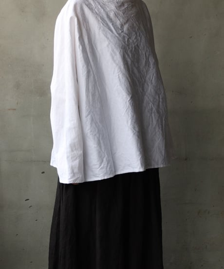 cavane キャヴァネ / Tunic long-sleeve Cotton100Jacquardシャツ / ca-26024