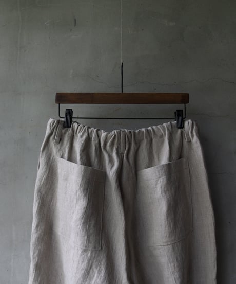 klauseクロイゼ / Belarus linen Loose Fitting Tapered Trousers (綾織/中厚手) / kla-24014