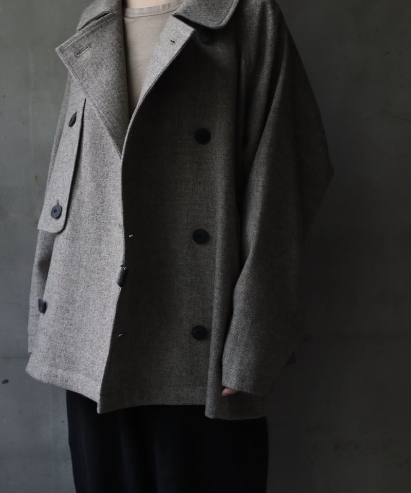 N/C ファッション フラノダブルショートコート