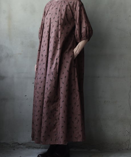 cavane キャヴァネ / Over Tuck Paisley Dressワンピース / ca-25125