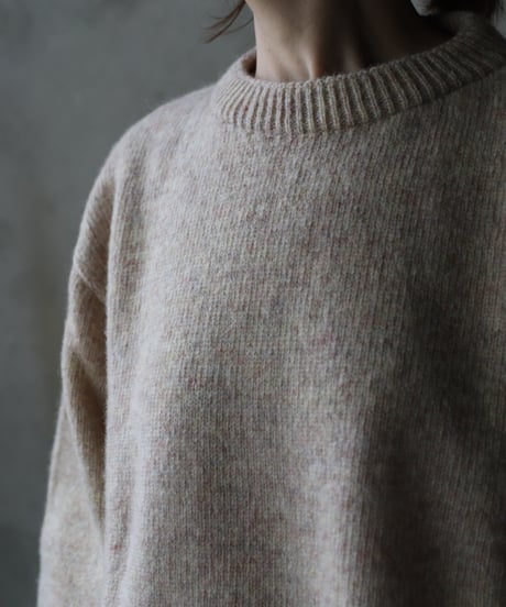 Euro select ユーロセレクト / cram-oxford crew neck knit pullニット/ cra-25001