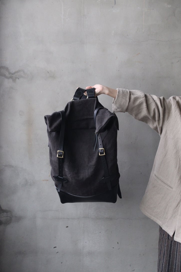 krank marcello × klause overall S klauseクロイゼ / LEATHER BACK PACK VINTAGE SAKE BAG