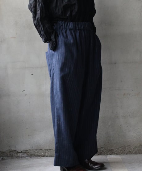 cavane キャヴァネ / St-Wide TrousersⅡ Cotton&Linenパンツ/ ca-26047