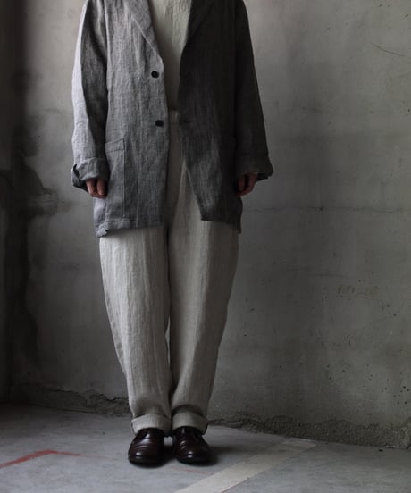 klauseクロイゼ / Tailored Jacket Linen100 Herring-boneジャケット/ kla-25023