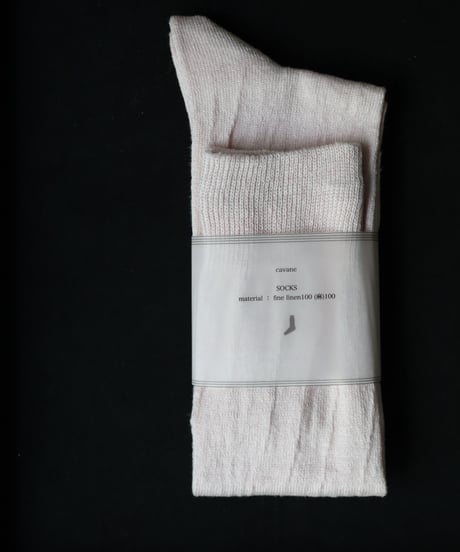 cavane キャヴァネ / Linen socksリネンソックス / ca-22804