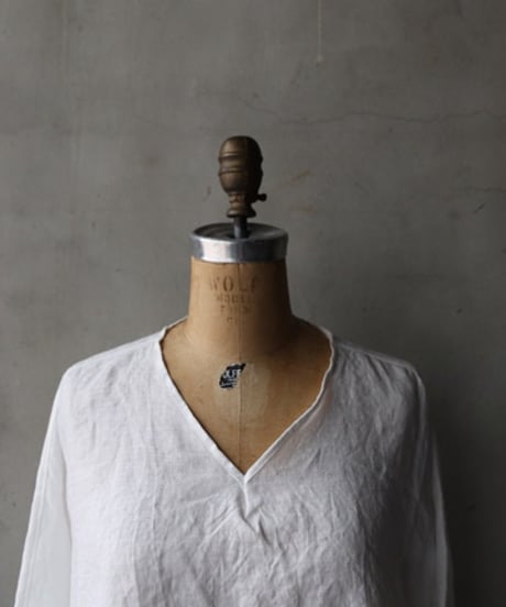 klauseクロイゼ / C.S Wide V Neck Shirt Belarus Linen / kla-26024