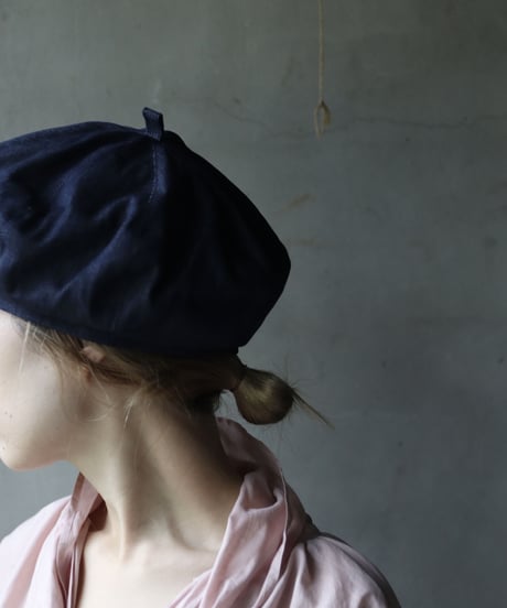 Au Vrai Chicオーブライシック/ BERET DENIM COTTON帽子 / Au-25003