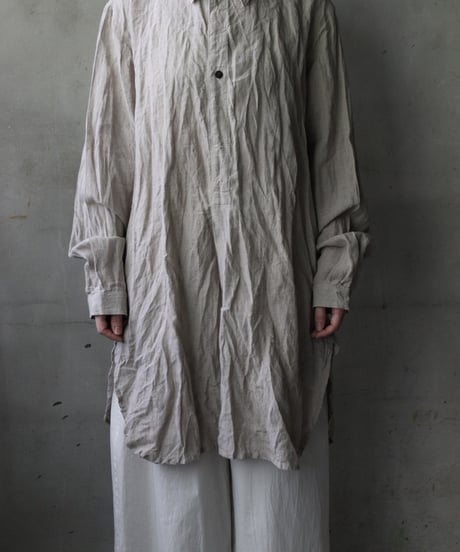 cavane キャヴァネ / Chemise Maison With Col Linenプルオーバーシャツ / ca-25054