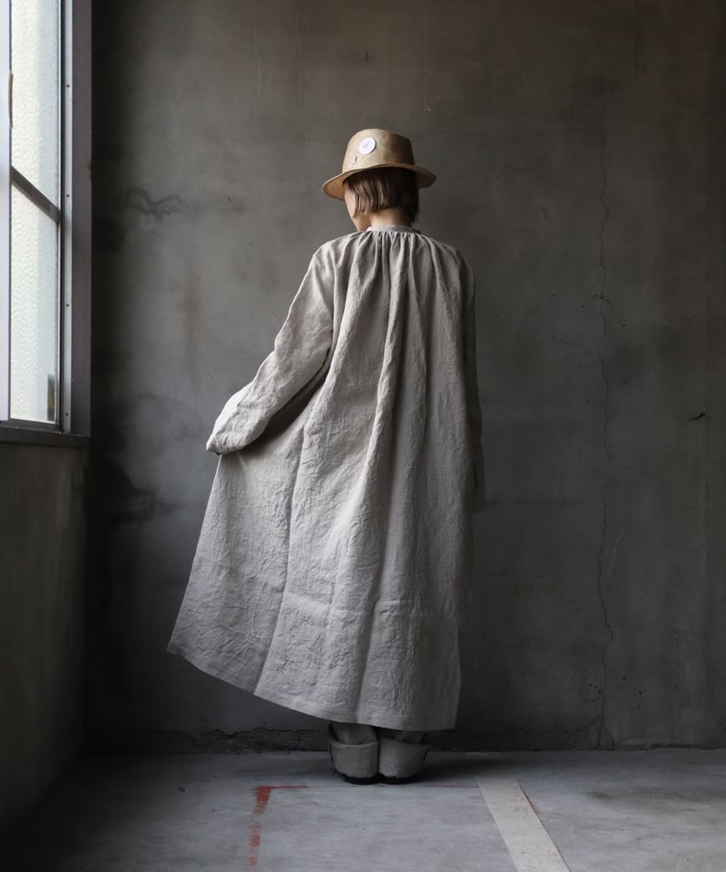 klauseクロイゼ / Gather shirt long length / kla-2...