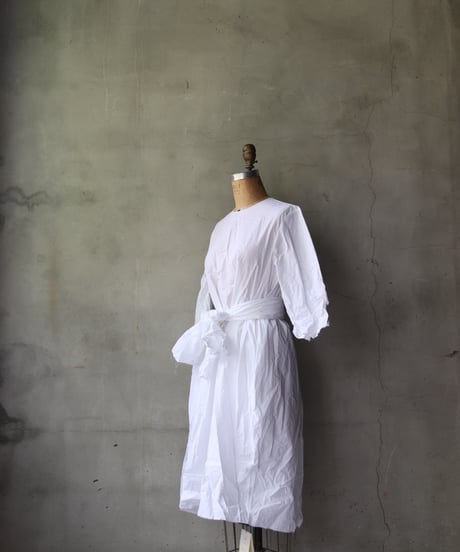 SCHA シャー/ Round Neck 3/4 Sleeve Dress Short "12B-OE" / Sc-24009 (Art#1796)