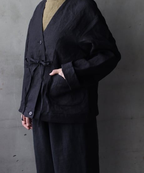 der antagonist デ アンタゴニスト / Potter Jacket linen100ジャケット/ J76BLSC26