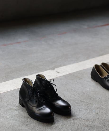 TATAROU with cavane limited shoes / Balmoral Ankle Shoes Horse leather靴 /  Tat-26002