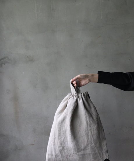 cavane キャヴァネ / Rope sack linen100バッグ/ ca-25135