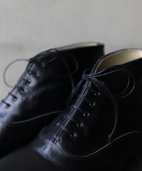 TATAROU with cavane limited shoes / Balmoral Ankle Shoes Horse leather靴 /  Tat-26002