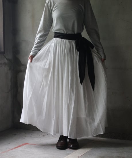 cavane キャヴァネ / Linen Crew-Neck long sleeveT / ca-24112A