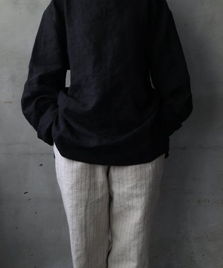 klauseクロイゼ / Sun-dried Linen C.S Shirt Middle Lengthシャツ/ kla-25012