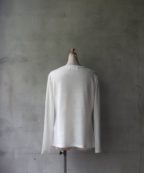 cavane キャヴァネ / Linen Crew-Neck long sleeveT  / ca-24112B