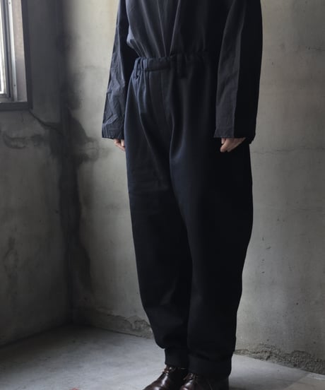 klauseクロイゼ / Loose Fitting Tapered Trousers Wool & Cashmere/ kla-23027
