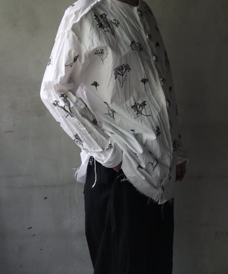 Cavalier Meiko Takahashi / Collarless garden shirt #39/ Me-23007