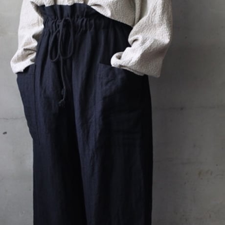 メンズ GIORGIO ARMANI 黒タグ 90s ウールリネン 隠しボタンダウン