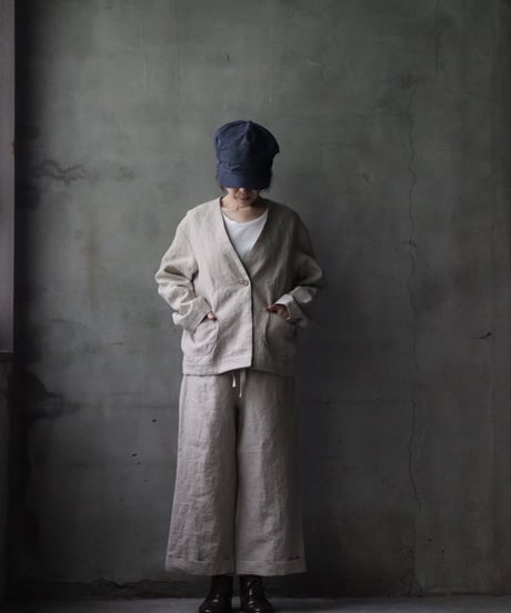 der antagonist デ アンタゴニスト / V Jacket Linen100ジャケット/ J50BLEC25