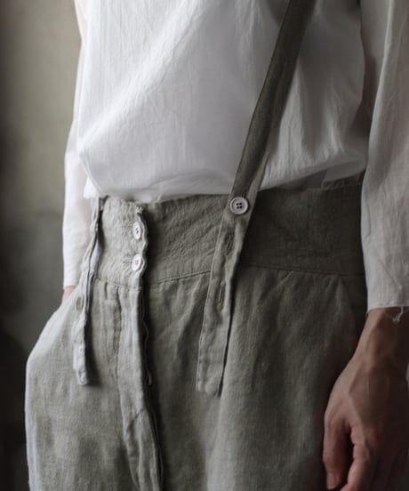 daubドーブ / SUSPENDER PANTS LINEN100パンツ / da-26002(PT31/T101)