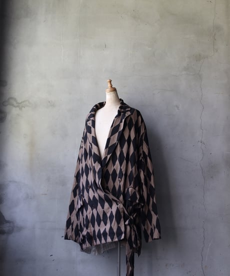 ALEKSANDR MANAMISアレクサンダーマナミ/ WRAP JACKET HARLEQUINジャケット / am-25002