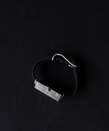 cavane Accessories / Silver925 Leather bangle watch" SQUARE " 時計 / ca-25950
