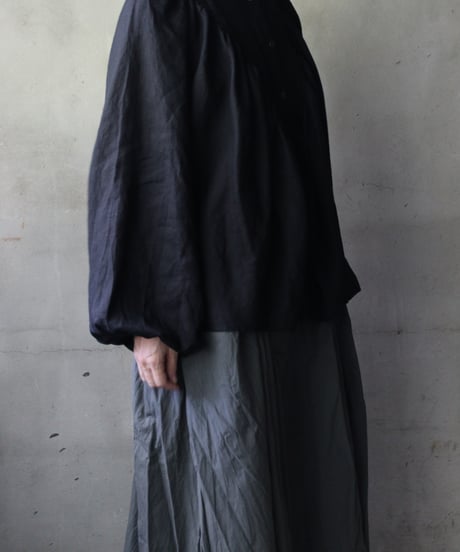 cavane キャヴァネ / Collarless raglan linen100 blouseブラウス / ca-25132