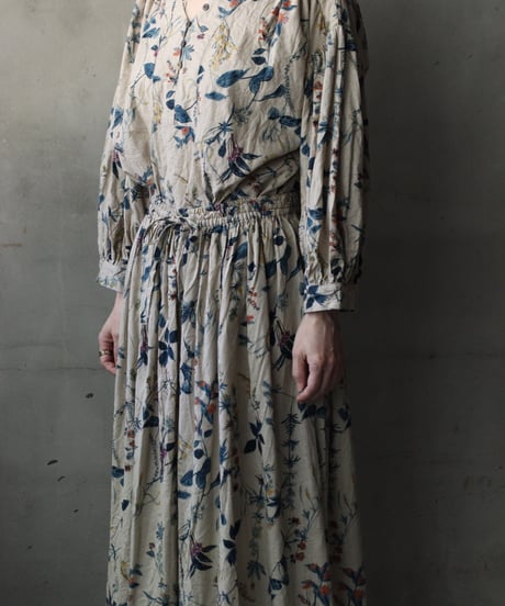 cavane キャヴァネ / Gatehered Petti Skirt linen&Cottonスカート/ ca-26049B