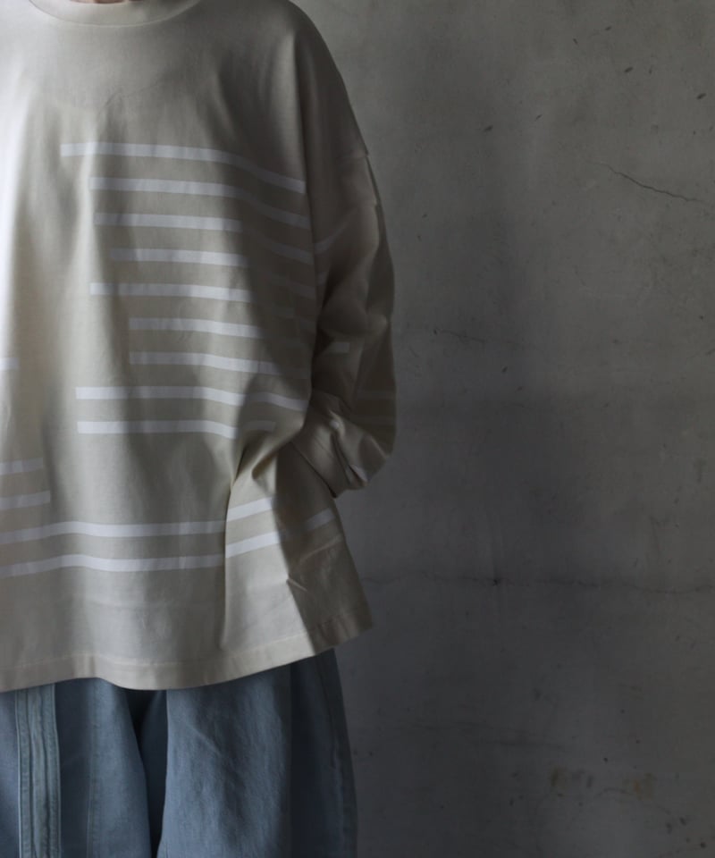 Dulcamaraドゥルカマラ / グリッチボーダーロンT UNISEX / dl-24015