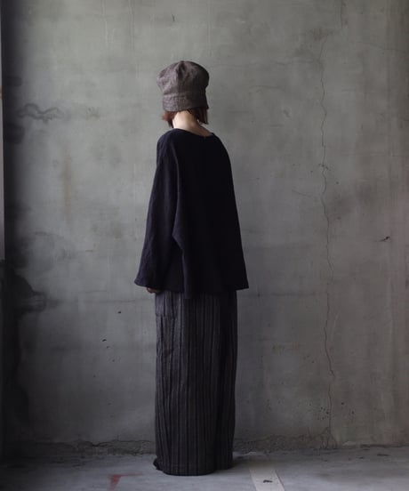 cavane キャヴァネ / Tunic long-sleeve Cotton&Woolシャツ / ca-25153