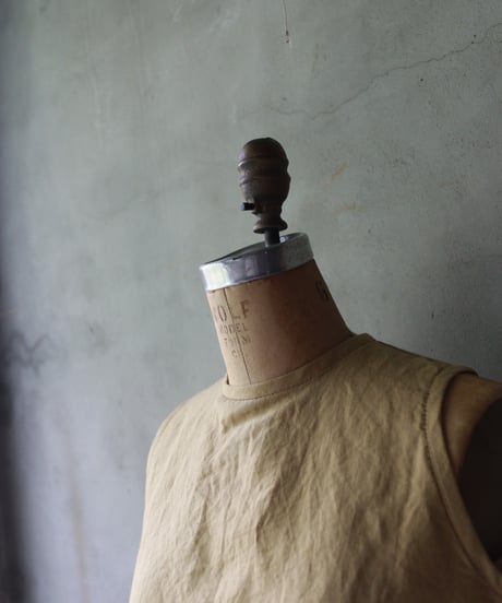 der antagonist デ アンタゴニスト / linen sleeveless tunicシャツ / S7BLSF24