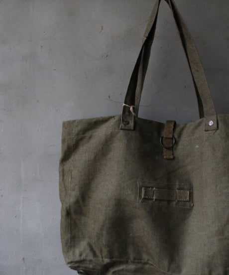 Euro select ユーロセレクト/ Vintage Millitary linen fabric bagバッグ/ eu-26005