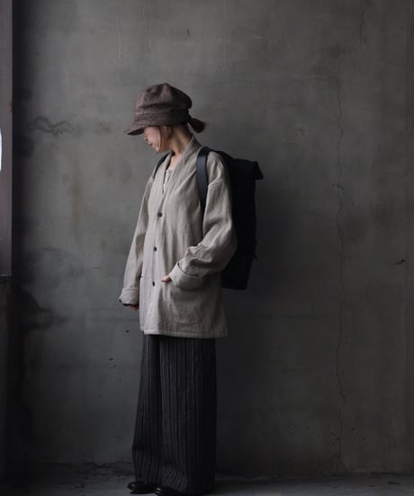 klauseクロイゼ / LEATHER BACK PACK VINTAGE SAKE BAG（酒袋・鉄媒染)/ kla-26035